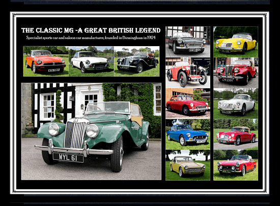 Classic car tribute posters